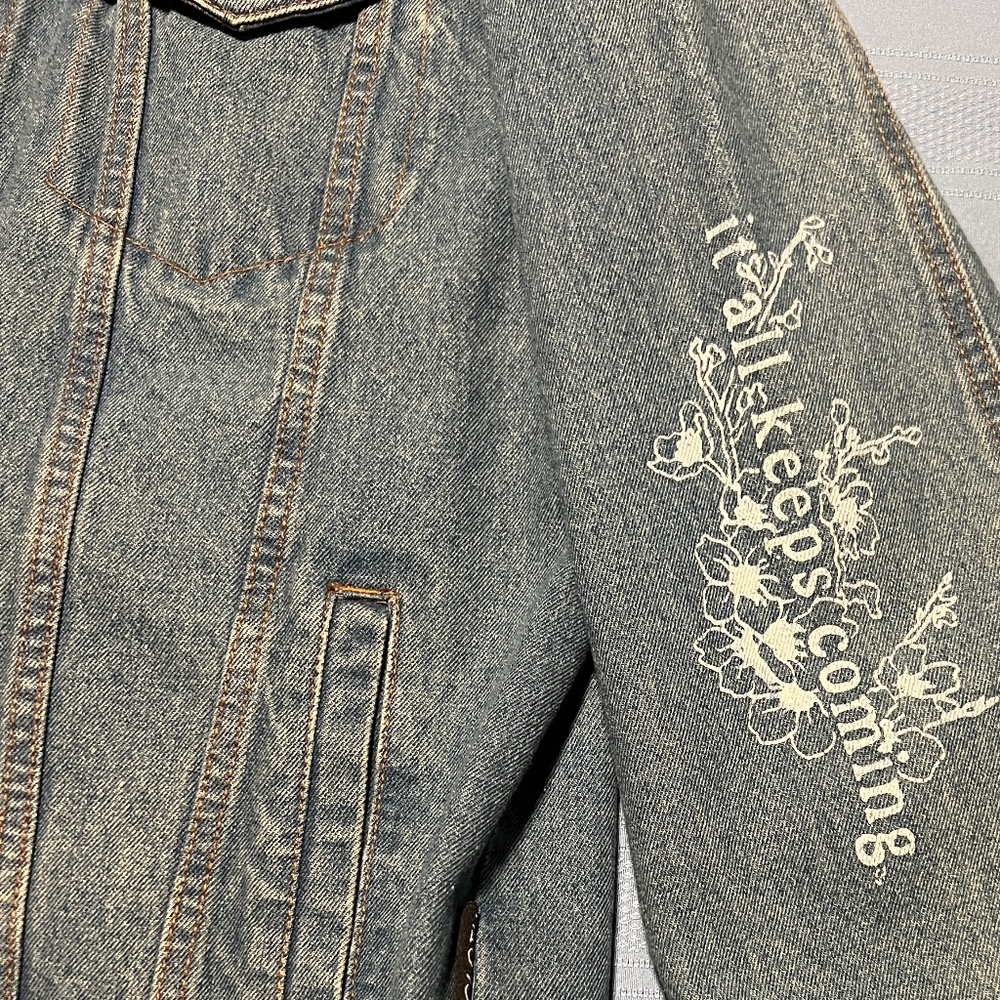 Custom Designed Denim Jacket Medium - Picture 6 of 10